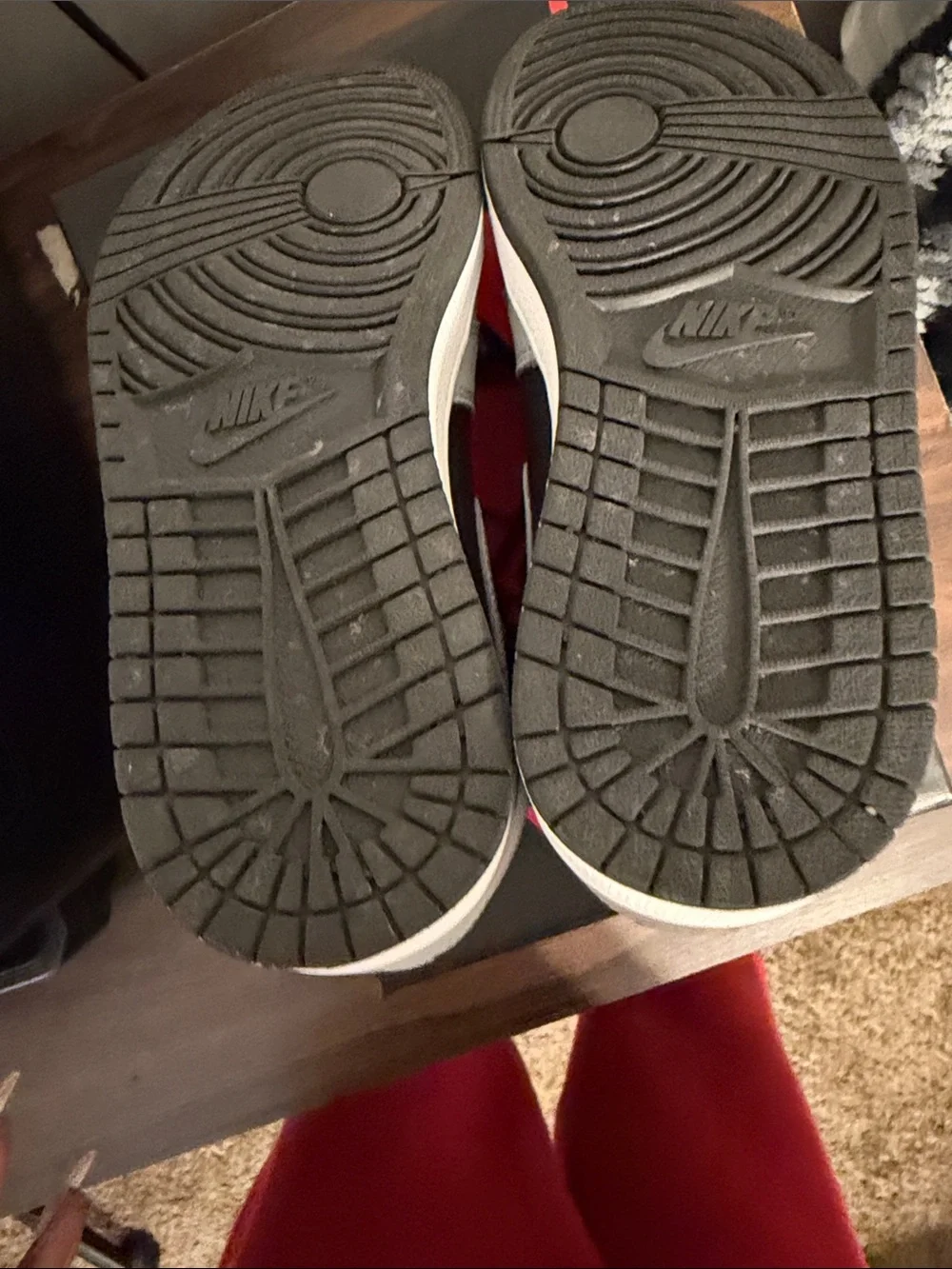 Jordan Black, Gray and White High-Top Sneakers